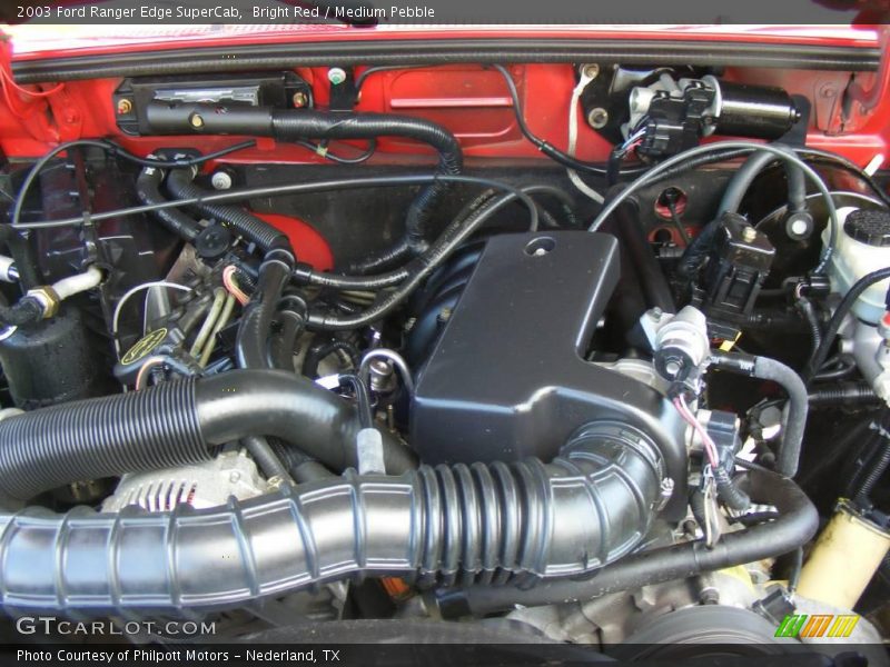 Bright Red / Medium Pebble 2003 Ford Ranger Edge SuperCab