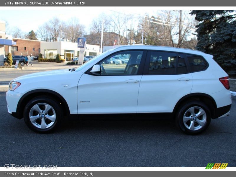 Alpine White / Black 2012 BMW X3 xDrive 28i