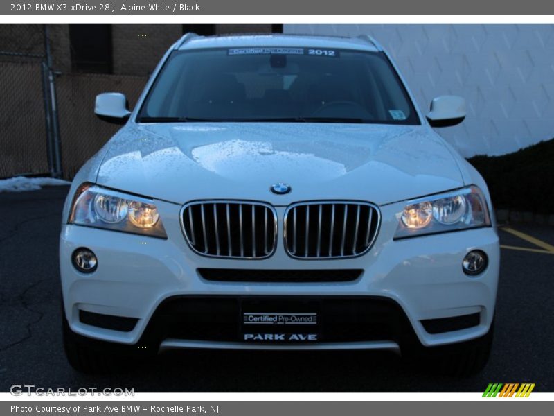 Alpine White / Black 2012 BMW X3 xDrive 28i