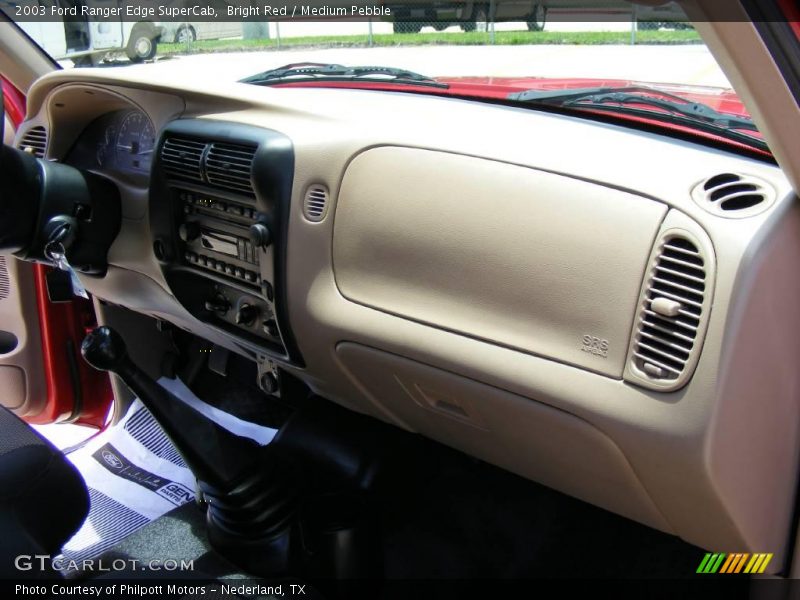 Bright Red / Medium Pebble 2003 Ford Ranger Edge SuperCab