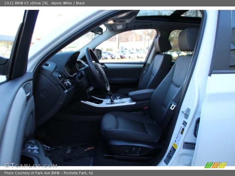 Alpine White / Black 2012 BMW X3 xDrive 28i