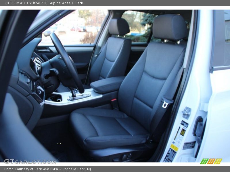 Alpine White / Black 2012 BMW X3 xDrive 28i
