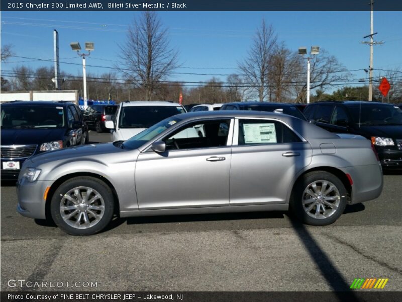 Billett Silver Metallic / Black 2015 Chrysler 300 Limited AWD