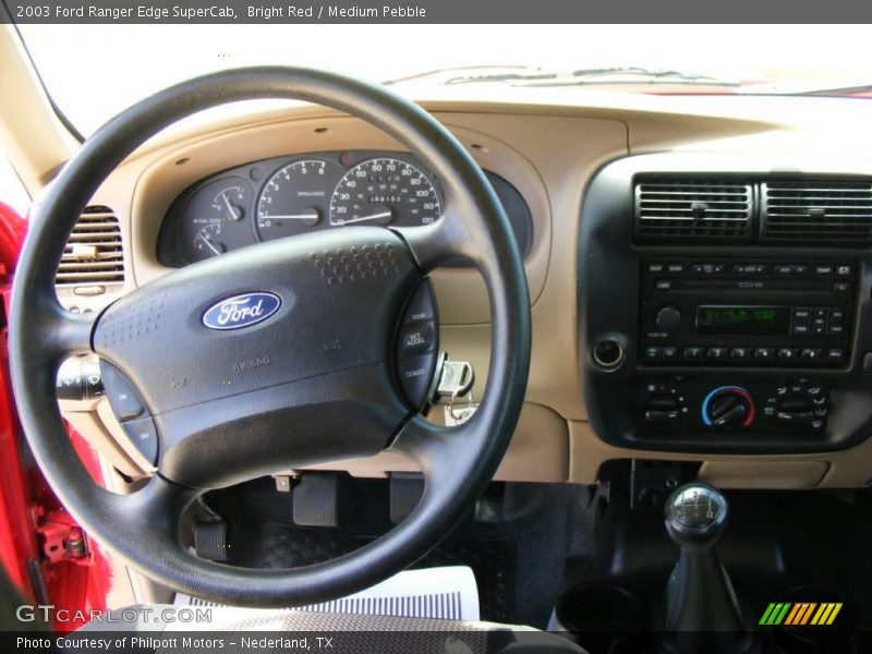 Bright Red / Medium Pebble 2003 Ford Ranger Edge SuperCab