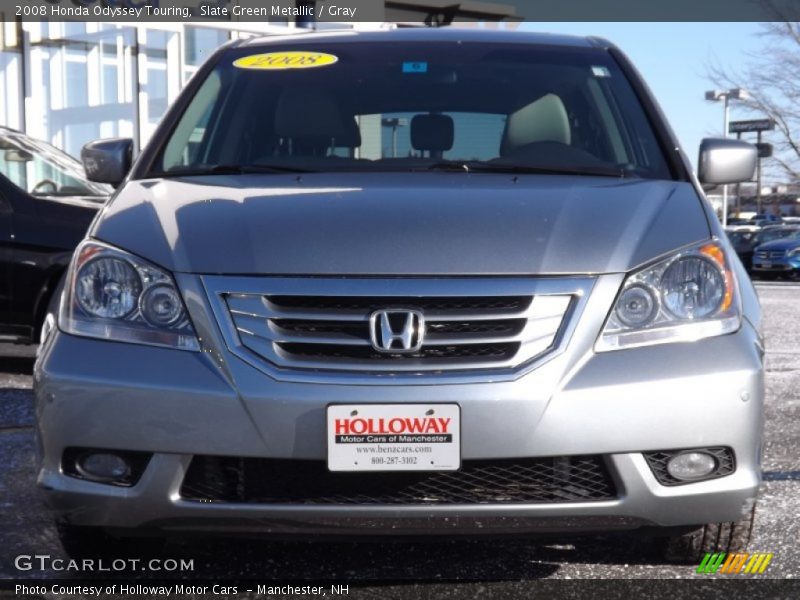 Slate Green Metallic / Gray 2008 Honda Odyssey Touring