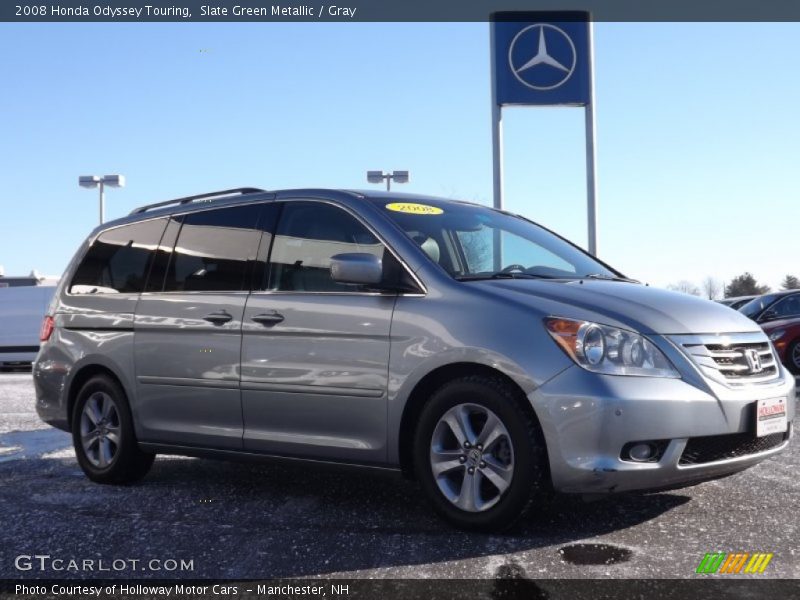 Slate Green Metallic / Gray 2008 Honda Odyssey Touring