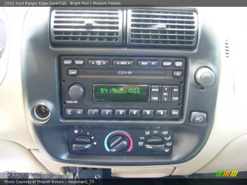 Bright Red / Medium Pebble 2003 Ford Ranger Edge SuperCab