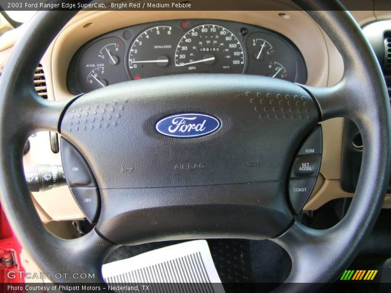 Bright Red / Medium Pebble 2003 Ford Ranger Edge SuperCab