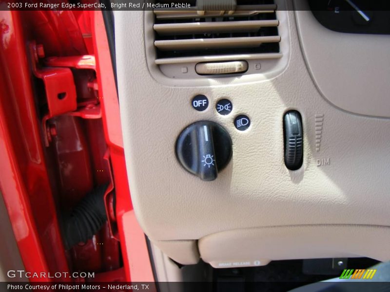 Bright Red / Medium Pebble 2003 Ford Ranger Edge SuperCab