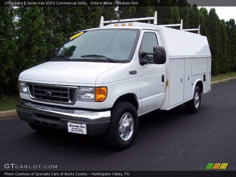 Oxford White / Medium Flint 2004 Ford E Series Van E350 Commercial Utility