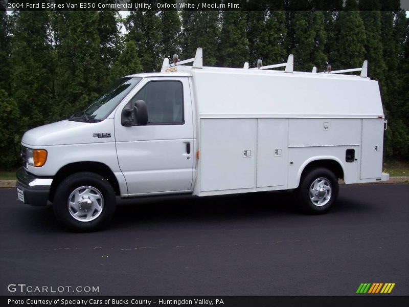Oxford White / Medium Flint 2004 Ford E Series Van E350 Commercial Utility