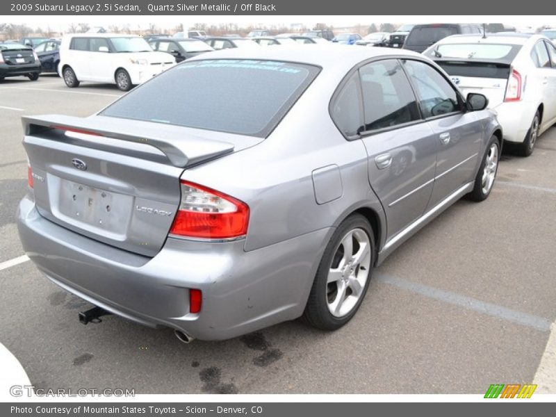 Quartz Silver Metallic / Off Black 2009 Subaru Legacy 2.5i Sedan