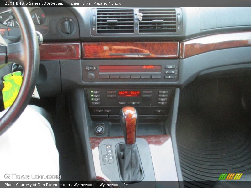 Titanium Silver Metallic / Black 2001 BMW 5 Series 530i Sedan