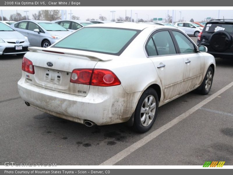 Clear White / Beige 2008 Kia Optima EX V6