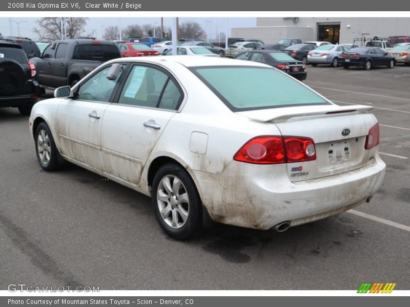 Clear White / Beige 2008 Kia Optima EX V6