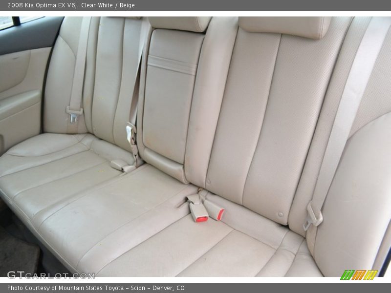 Rear Seat of 2008 Optima EX V6