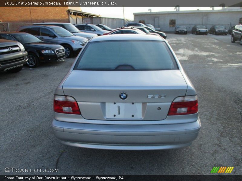 Titanium Silver Metallic / Black 2001 BMW 5 Series 530i Sedan