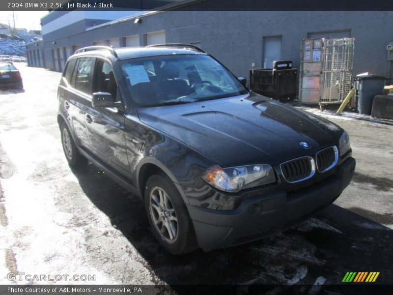 Jet Black / Black 2004 BMW X3 2.5i
