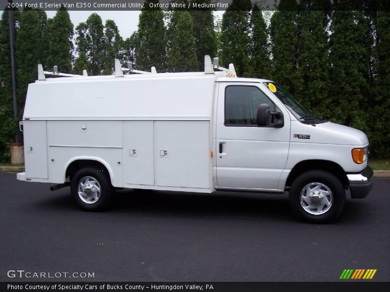 Oxford White / Medium Flint 2004 Ford E Series Van E350 Commercial Utility