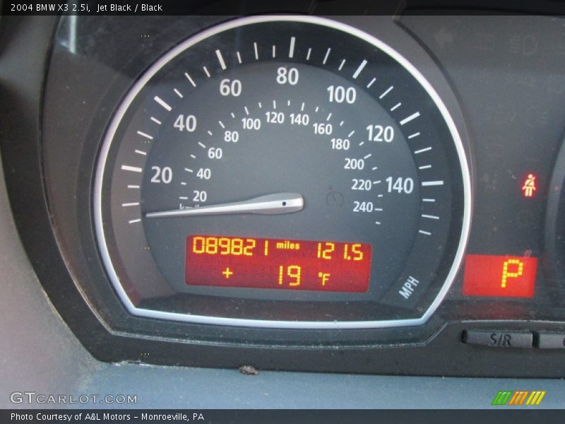Jet Black / Black 2004 BMW X3 2.5i