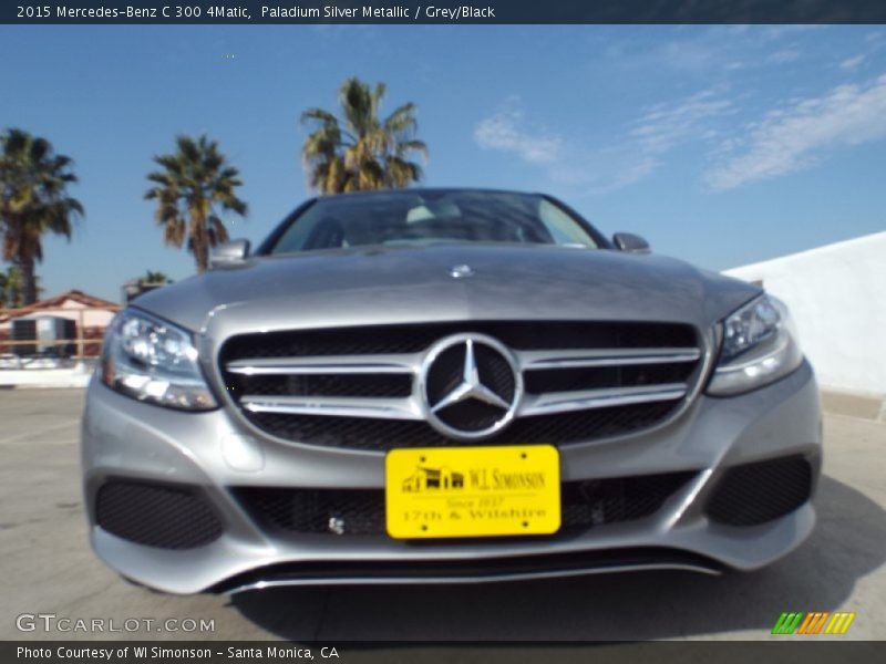 Paladium Silver Metallic / Grey/Black 2015 Mercedes-Benz C 300 4Matic