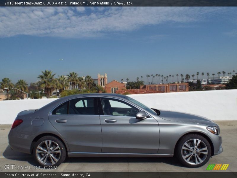 Paladium Silver Metallic / Grey/Black 2015 Mercedes-Benz C 300 4Matic