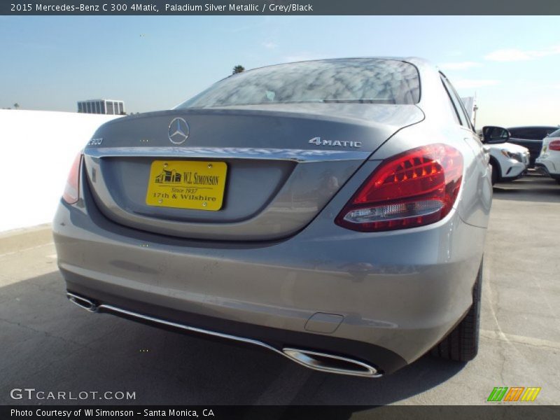 Paladium Silver Metallic / Grey/Black 2015 Mercedes-Benz C 300 4Matic