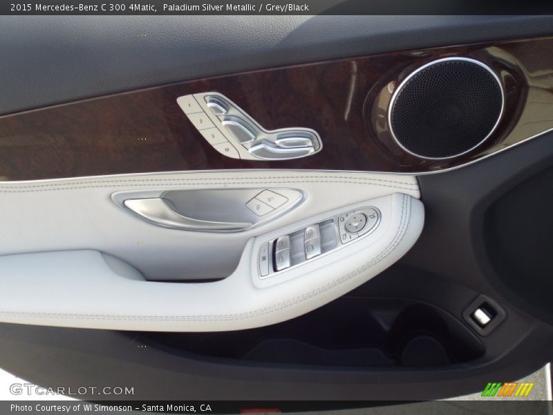 Paladium Silver Metallic / Grey/Black 2015 Mercedes-Benz C 300 4Matic