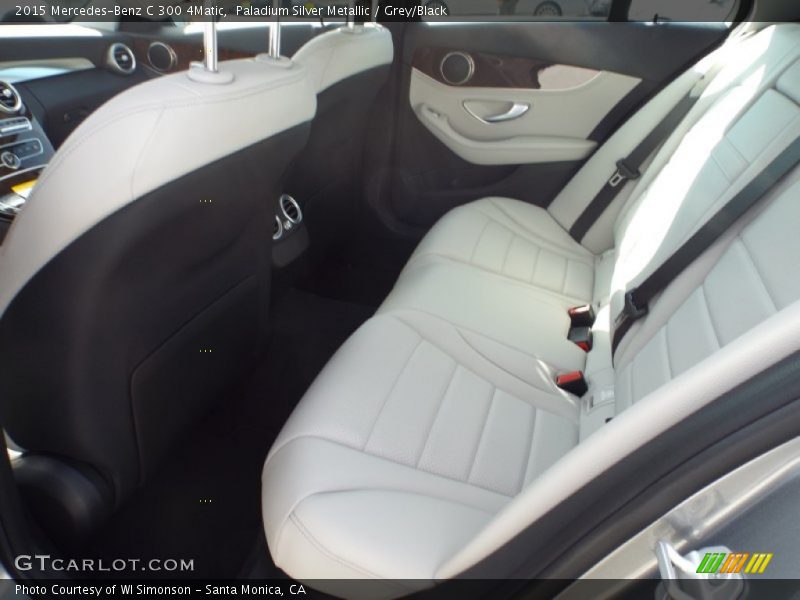 Paladium Silver Metallic / Grey/Black 2015 Mercedes-Benz C 300 4Matic