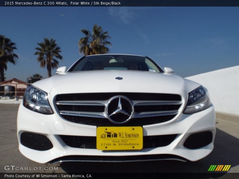 Polar White / Silk Beige/Black 2015 Mercedes-Benz C 300 4Matic