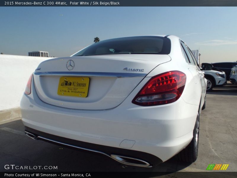Polar White / Silk Beige/Black 2015 Mercedes-Benz C 300 4Matic