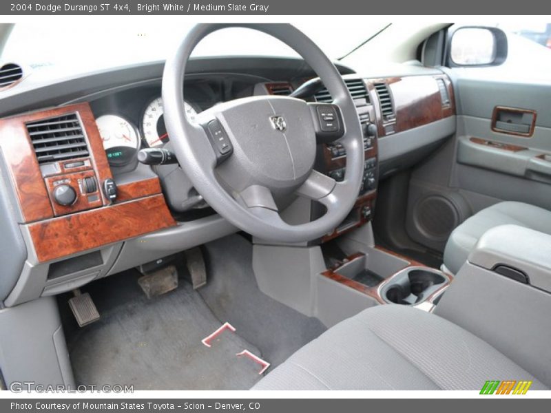 Bright White / Medium Slate Gray 2004 Dodge Durango ST 4x4