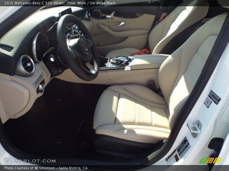 Polar White / Silk Beige/Black 2015 Mercedes-Benz C 300 4Matic