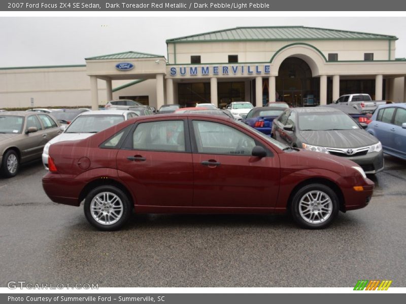Dark Toreador Red Metallic / Dark Pebble/Light Pebble 2007 Ford Focus ZX4 SE Sedan