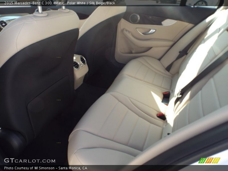 Polar White / Silk Beige/Black 2015 Mercedes-Benz C 300 4Matic