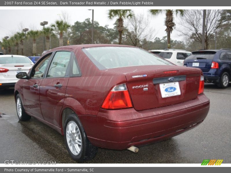 Dark Toreador Red Metallic / Dark Pebble/Light Pebble 2007 Ford Focus ZX4 SE Sedan