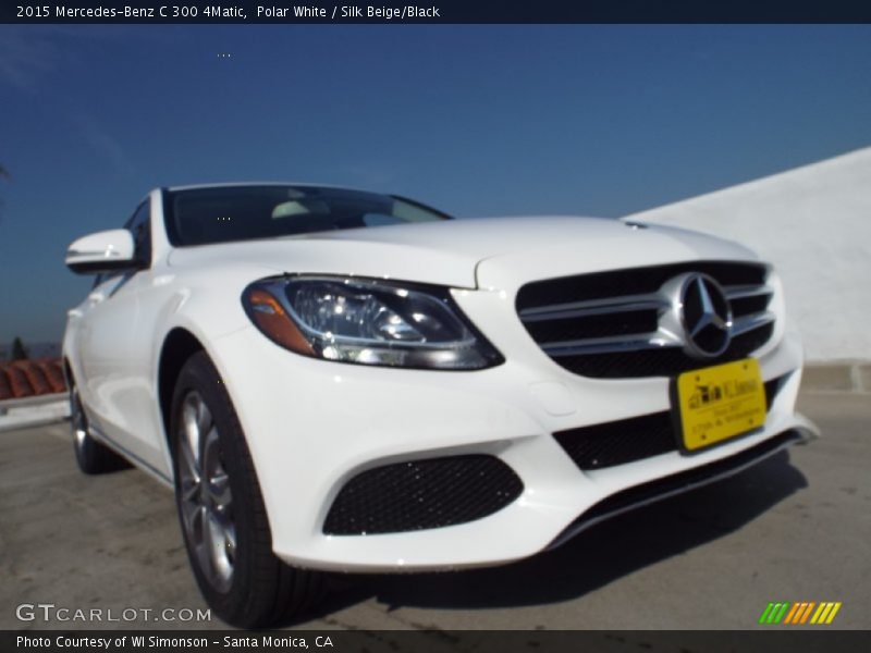 Polar White / Silk Beige/Black 2015 Mercedes-Benz C 300 4Matic