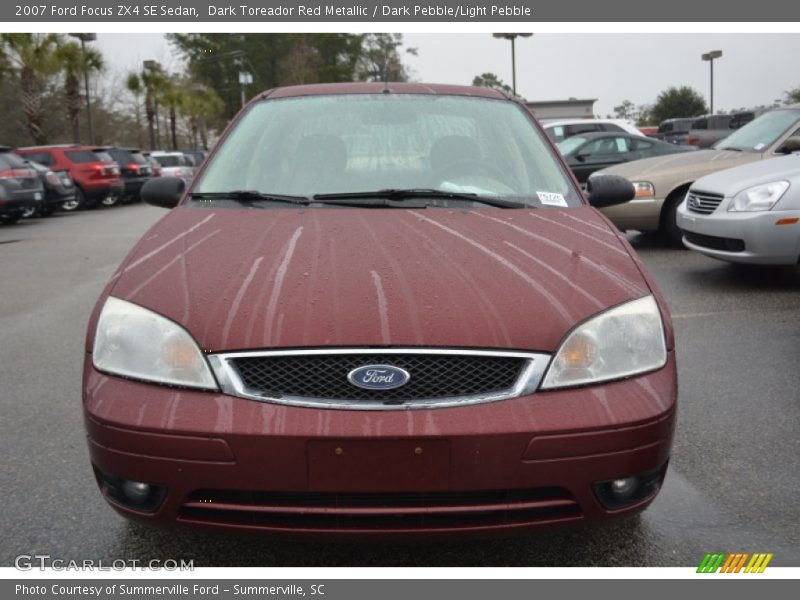 Dark Toreador Red Metallic / Dark Pebble/Light Pebble 2007 Ford Focus ZX4 SE Sedan