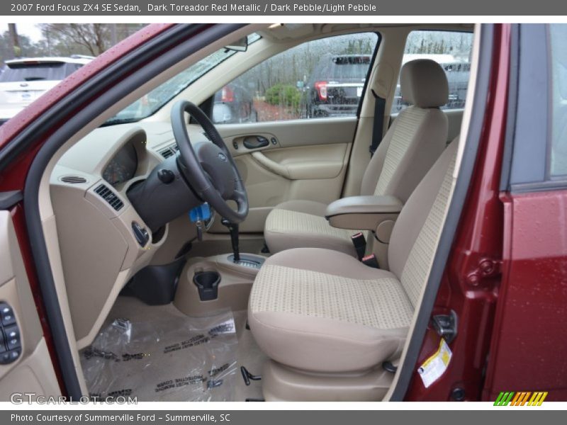 Dark Toreador Red Metallic / Dark Pebble/Light Pebble 2007 Ford Focus ZX4 SE Sedan
