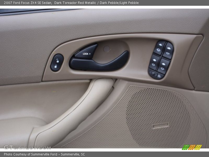 Dark Toreador Red Metallic / Dark Pebble/Light Pebble 2007 Ford Focus ZX4 SE Sedan