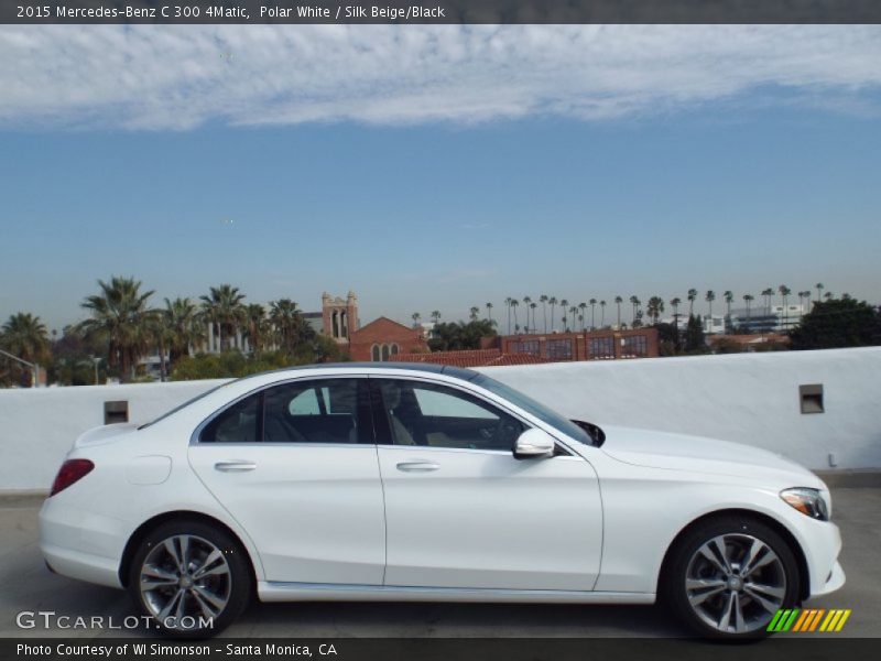 Polar White / Silk Beige/Black 2015 Mercedes-Benz C 300 4Matic