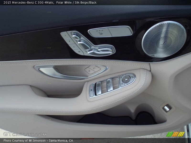Polar White / Silk Beige/Black 2015 Mercedes-Benz C 300 4Matic