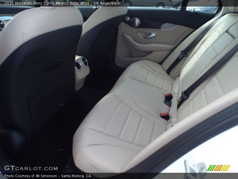 Polar White / Silk Beige/Black 2015 Mercedes-Benz C 300 4Matic