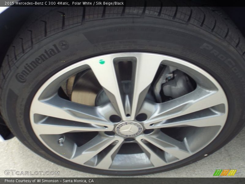 Polar White / Silk Beige/Black 2015 Mercedes-Benz C 300 4Matic