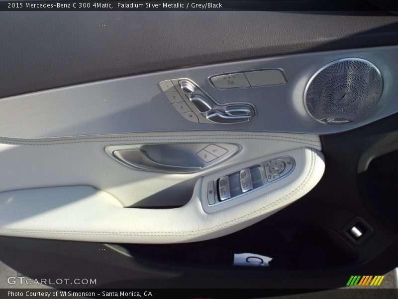Paladium Silver Metallic / Grey/Black 2015 Mercedes-Benz C 300 4Matic