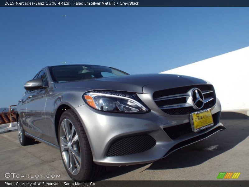 Paladium Silver Metallic / Grey/Black 2015 Mercedes-Benz C 300 4Matic