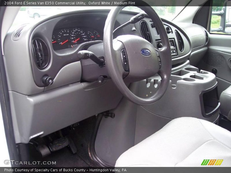 Oxford White / Medium Flint 2004 Ford E Series Van E350 Commercial Utility