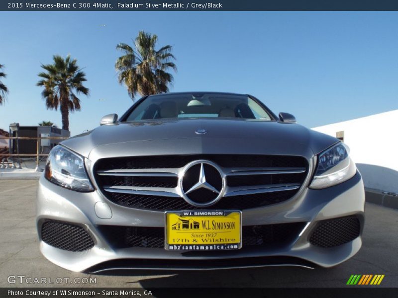 Paladium Silver Metallic / Grey/Black 2015 Mercedes-Benz C 300 4Matic