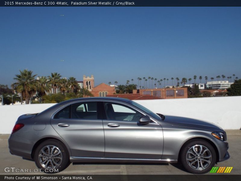Paladium Silver Metallic / Grey/Black 2015 Mercedes-Benz C 300 4Matic