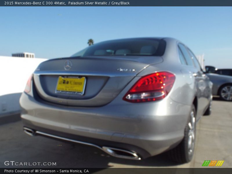 Paladium Silver Metallic / Grey/Black 2015 Mercedes-Benz C 300 4Matic